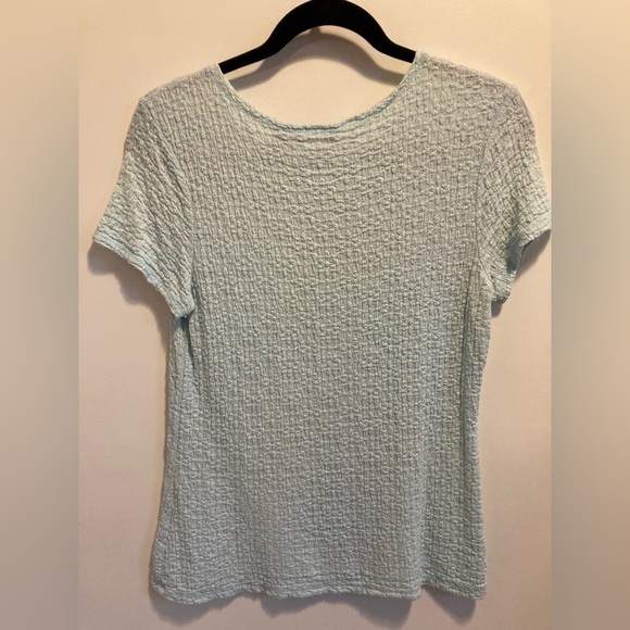 𝅺croft & Barrow mint green textured blouse. - Picture 3 of 6